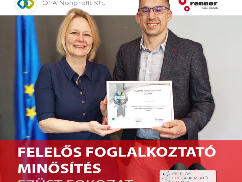 Renner Zrt is a SILVER-certified Responsible Employer