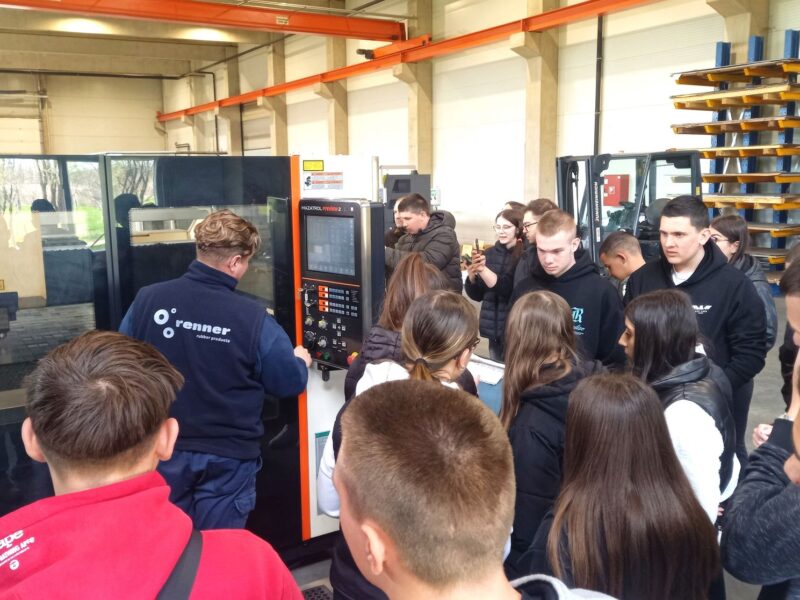 High school students visit our company